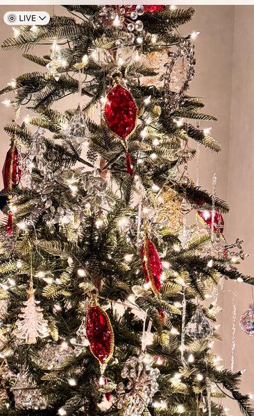 glam style Red Acrylic Ornament