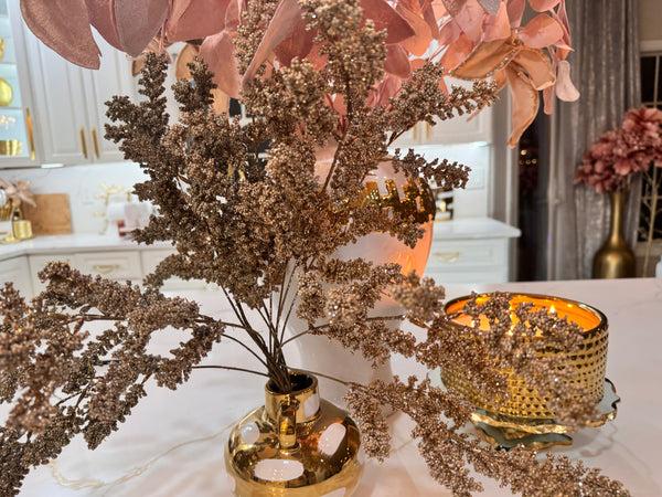 glam style Rose Gold branch Buds