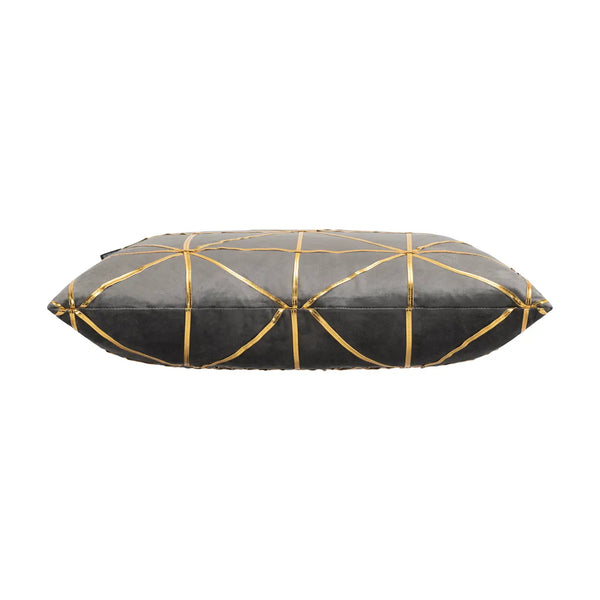 Glam Style Sera Charcoal Gold Pillow