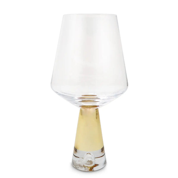 glam style Set of 6 Glasses with Gold Stem