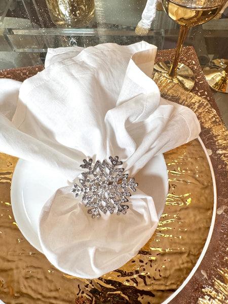 glam style Sparkle Flake Napkin Ring