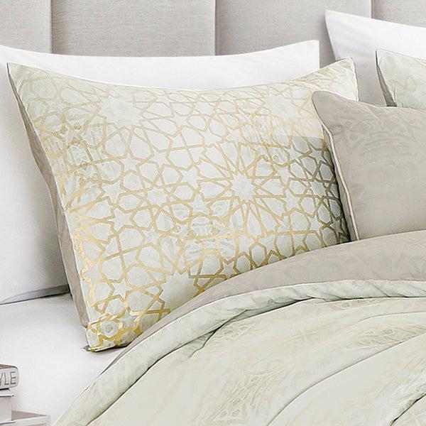 Glam Style Royal Gold Jacquard Comforter - 6 Piece Set (Case Pack): King