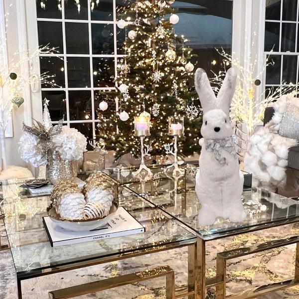 Glam Style Winter White Faux Fur Super Plush Polar Bear