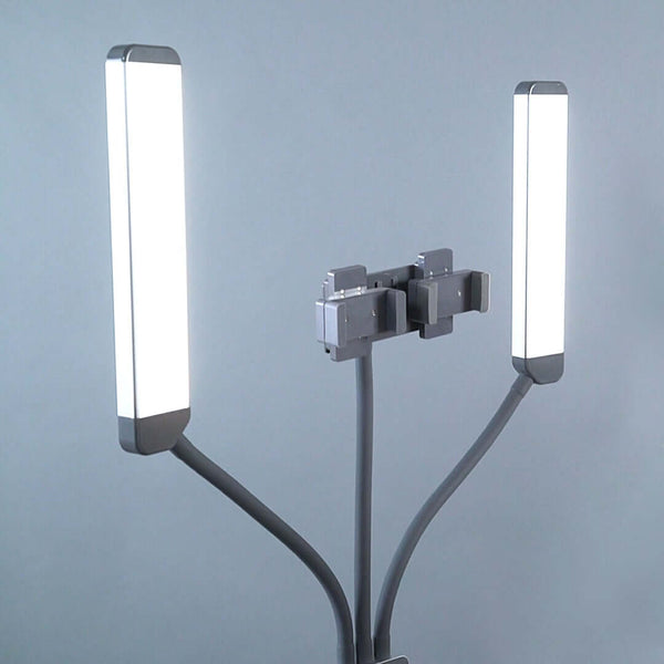 Glamcor Dual Phone Clip Bar - For Multimedia Models GREY