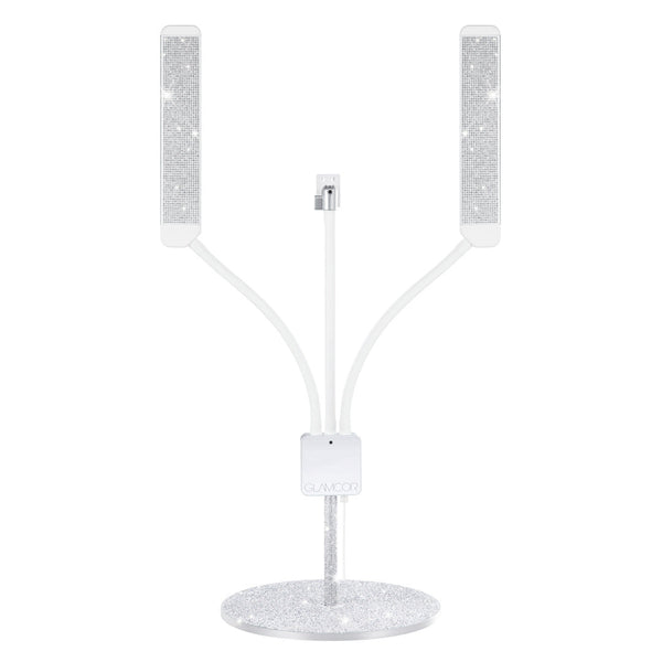 Glamcor SPARKLE Round Acrylic Table Base SILVER