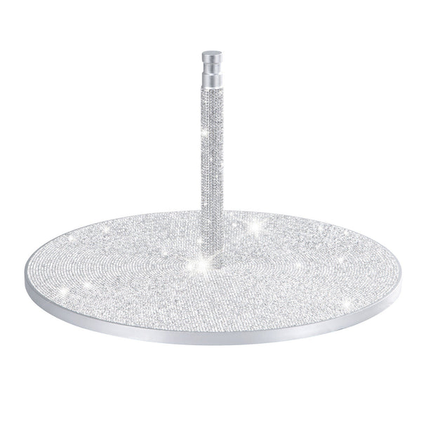 glamcor SPARKLE Round Acrylic Table Base SILVER
