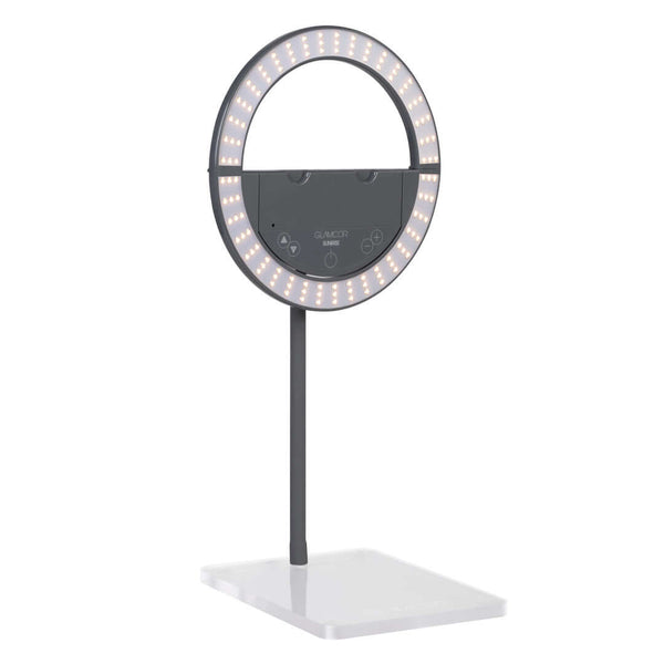 glamcor SUNRISE Acrylic Table Base CLEAR/GREY