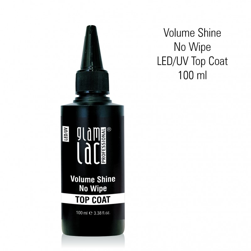 glamlac 100 ml REFILL Volume Shine No Wipe Led/UV Top Coat