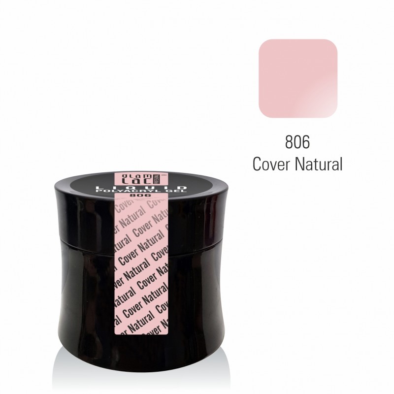 glamlac 15ml Jar #806 Liquid Polyacryl Gel Cover Natural