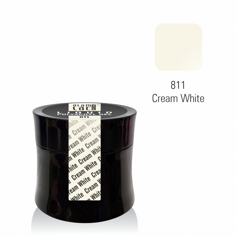 glamlac 15ml Jar #811 Liquid Polyacryl Gel Cream White