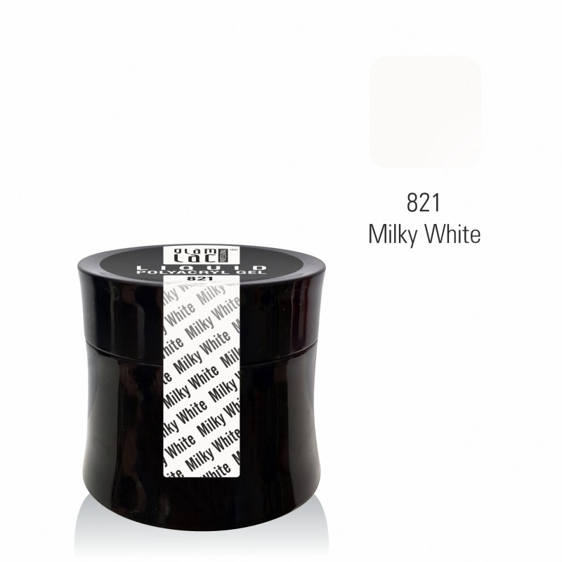 glamlac 15ml Jar #821 Liquid Polyacryl Gel Milky White