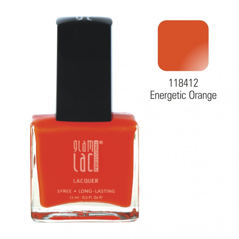 glamlac #118412 Energetic Orange 15 ml