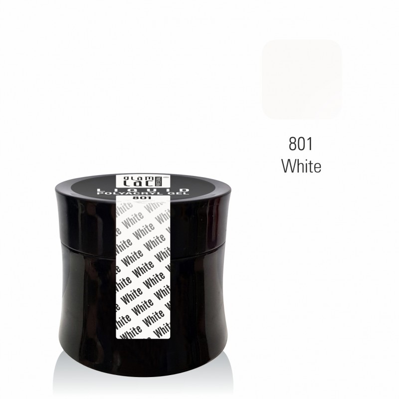 glamlac 15ml Jar #801 Liquid Polyacryl Gel White