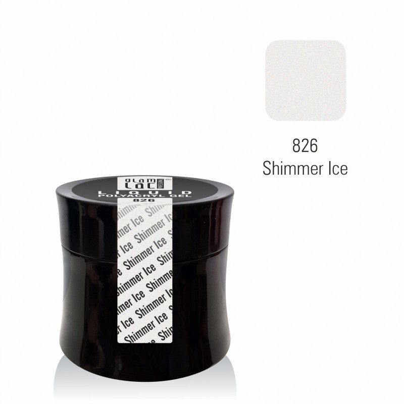 glamlac 15ml Jar #826 Liquid Polyacryl Shimmer Ice