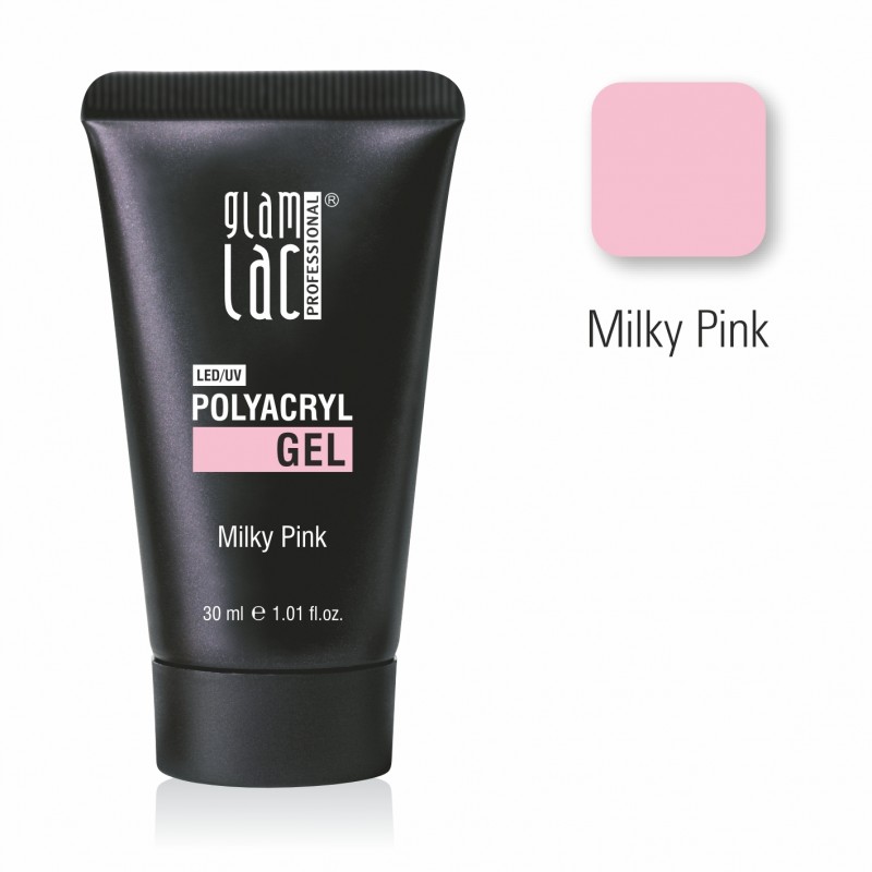 glamlac 30 ml Polyacryl Gel Milky Pink