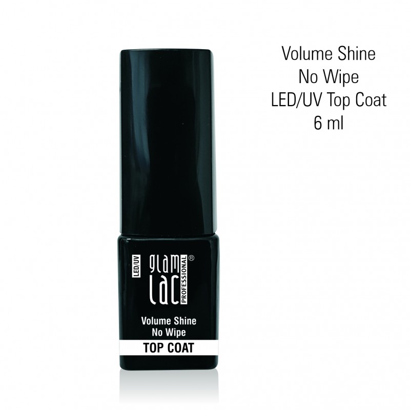 glamlac 6 ml Volume Shine No Wipe Led/UV Top Coat