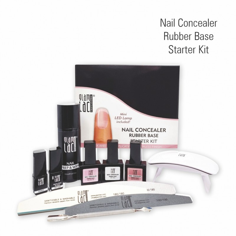 glamlac Nail Concealer Rubber Base Starter Kit