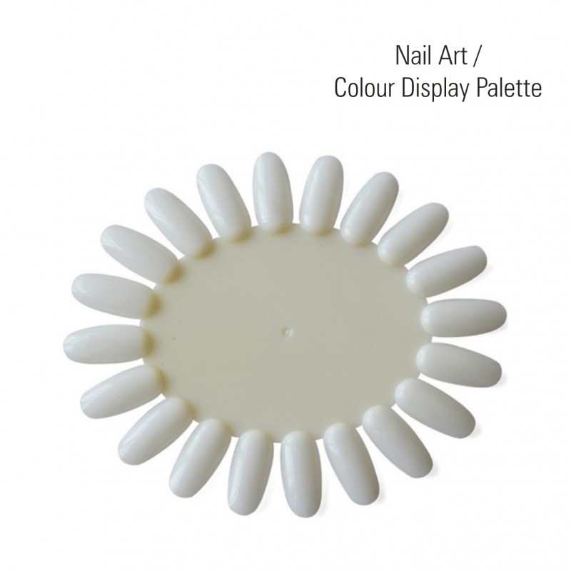 glamlac Nail Tip Colour Chart Wheel (20 Tips)