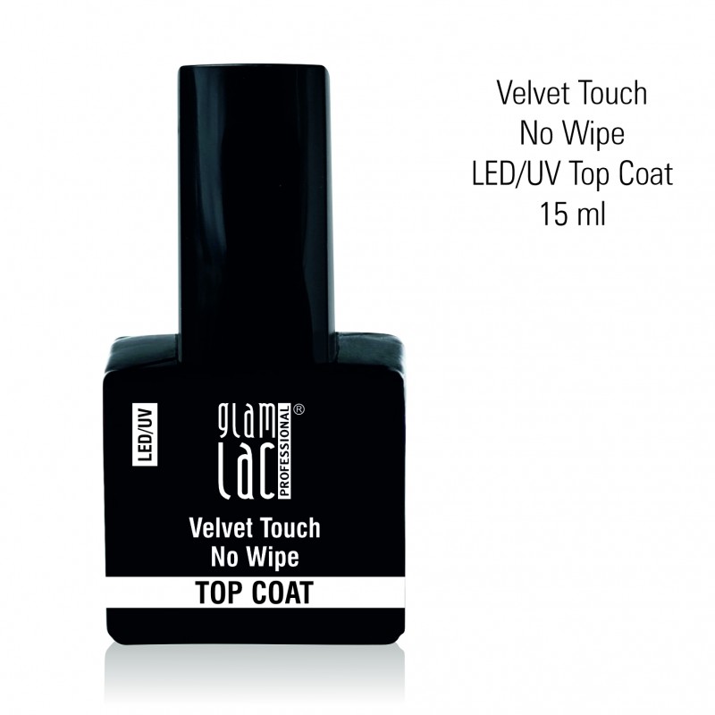 glamlac Velvet Touch No Wipe Led/UV Top Coat 15 ml
