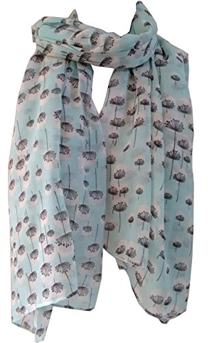 Glamlondon Dandelion Scarf Floating Dandelions Flower Print Fashion Ladies Womens Classy Big Wrap