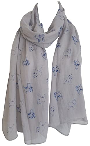 Glamlondon Dog Print Scarf Cute Dogs Pet Animal Womens Ladies Long Big GlamLondon Wrap