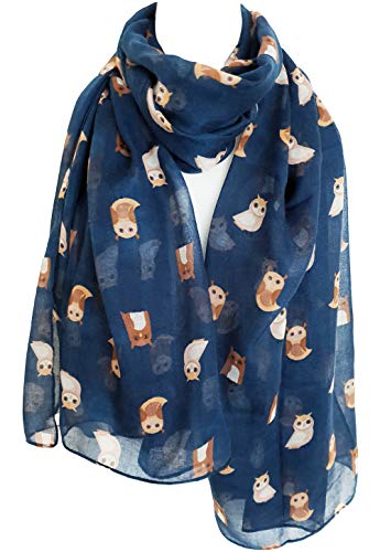 Glamlondon GlamLondon Bird Print Scarf Ladies Lightweight Fashion Oversize Wrap