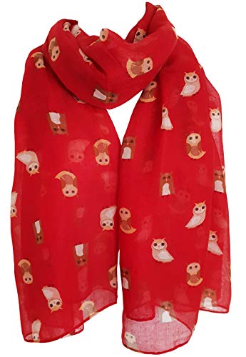 Glamlondon GlamLondon Bird Print Scarf Ladies Lightweight Fashion Oversize Wrap