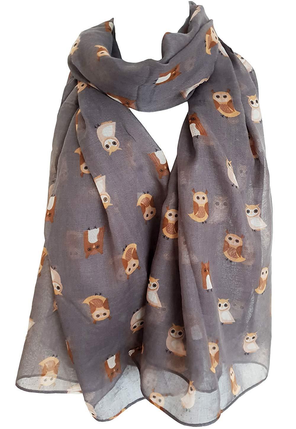 glamlondon GlamLondon Bird Print Scarf Ladies Lightweight Fashion Oversize Wrap