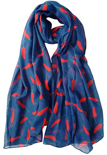 Glamlondon GlamLondon Women's Chillies Print Scarf
