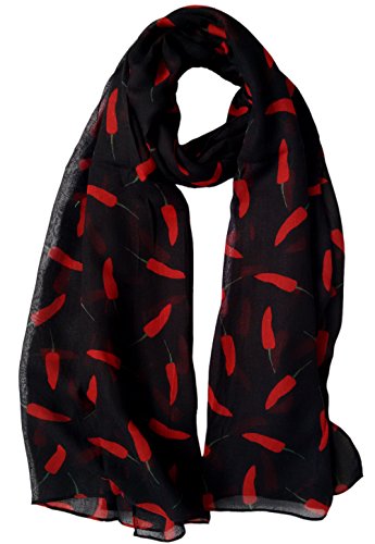 glamlondon GlamLondon Women's Chillies Print Scarf