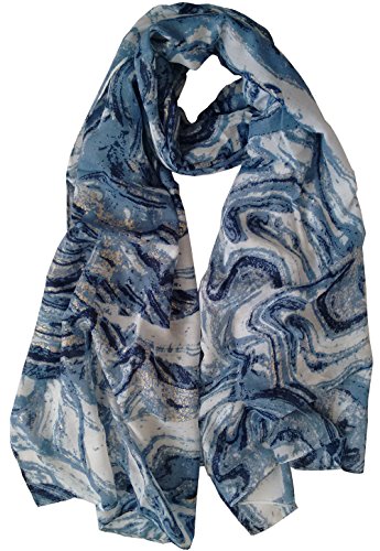 glamlondon GlamLondon Gold Marble Pattern Scarf Large Size Fashionable Marbled Printed Women Multi Purpose Wrap glamlondon GlamLondon Gold Marble Pattern Scarf Large Size Fashionable Marbled Printed Women Multi Purpose Wrap