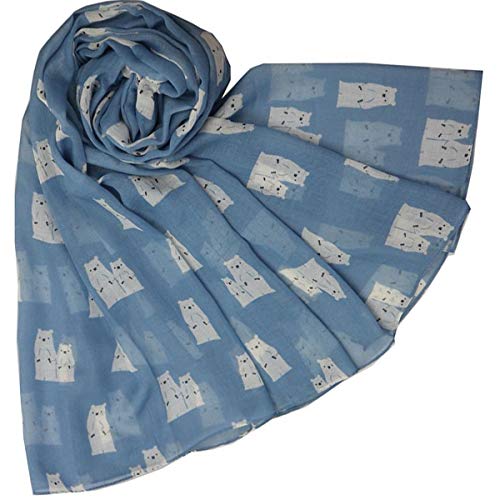 Glamlondon GlamLondon Ladies Polar Bears Printed Scarf