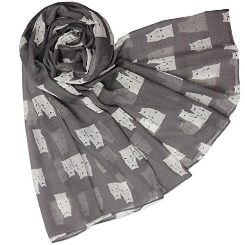 Glamlondon GlamLondon Ladies Polar Bears Printed Scarf