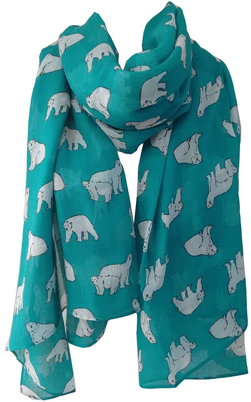 glamlondon GlamLondon Ladies Polar Bears Printed Scarf