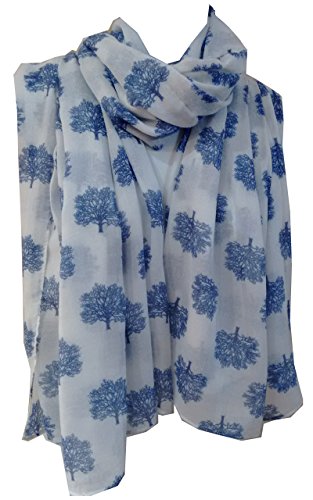 glamlondon GlamLondon Oak Tree Scarf Latest Fashion Ladies Modern Beautiful Trees Wrap Shawl Sarong