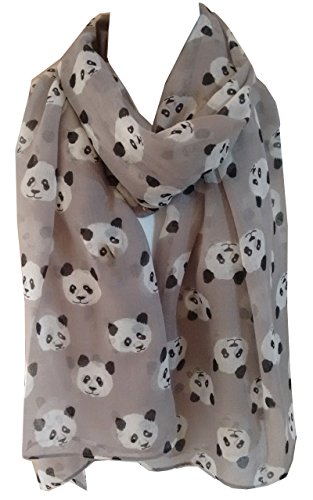 Glamlondon GlamLondon Panda Print Scarf Large Size Fashionable Cute Pandas Animal Printed Women Wrap