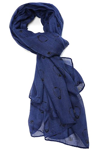 Glamlondon GlamLondon Penguin Scarf Winter Christmas Baby Penguins Birds Print Ladies Large Scarves Gift