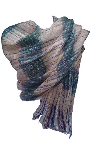 glamlondon GlamLondon Winter Scarf Womens Tartan Oversized Warm Chunky Plaid Check Blanket Wrap Shawl
