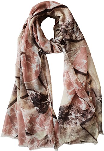 Glamlondon GlamLondon Women's Bright Printed Leaves Scarf