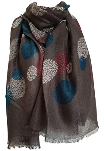 Glamlondon GlamLondon Women's Bubbles Pattern Scarf Oversize Latest Fashion Multi Wrap