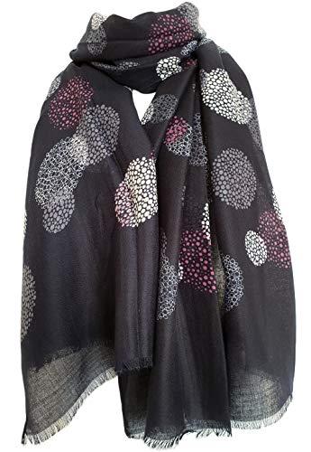 Glamlondon GlamLondon Women's Bubbles Pattern Scarf Oversize Latest Fashion Multi Wrap