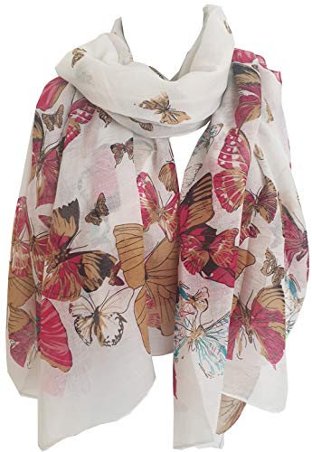 Glamlondon GlamLondon Women's Butterfly Print Scarf