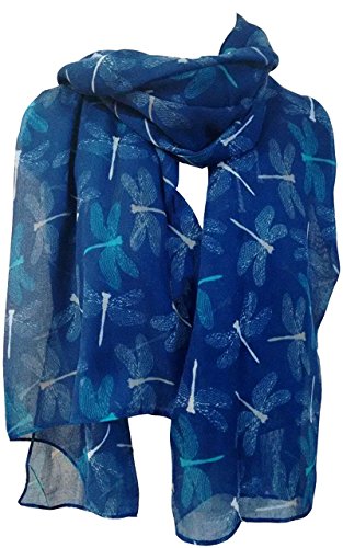 Glamlondon GlamLondon Women's Chic Dragonfly Print Scarf