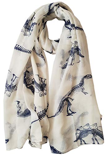 Glamlondon GlamLondon Women's Dinosaurs Print Scarf