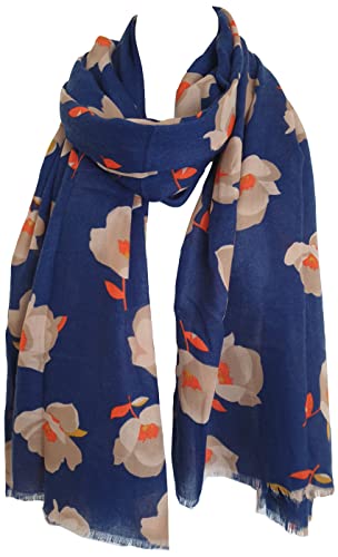 Glamlondon GlamLondon Women's Floral Flower Print Fashion Scarf