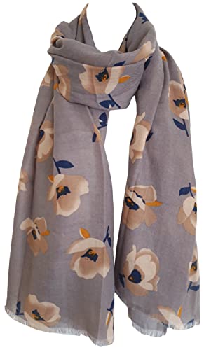 Glamlondon GlamLondon Women's Floral Flower Print Fashion Scarf