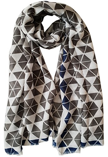 Glamlondon GlamLondon Women's Geo Mosaic Print Scarf