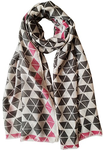 Glamlondon GlamLondon Women's Geo Mosaic Print Scarf