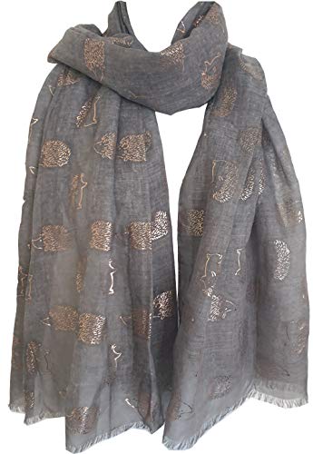 Glamlondon GlamLondon Women's Hedgehogs Print Scarf