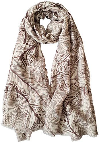 Glamlondon GlamLondon Women's Large Leaf Print Scarf